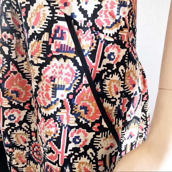 Comptoir Des Cotonniers 100% Silk Pattern Dress S - Picture 5 of 6